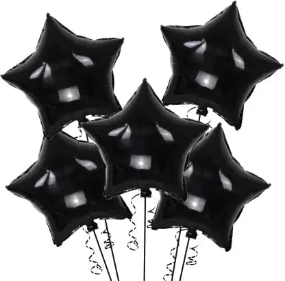 10pcs Black Gold Balloon Set Foil Balloons Latex Confetti Balloon Party Birthday Wedding