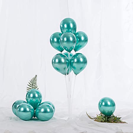 10pcs of 25cm Green Chrome Latex Standard Helium Balloon Party Wedding Birthday