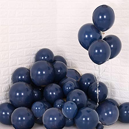 10pcs of 25cm Night Blue Chrome Latex Standard Helium Balloon Party Wedding Birthday