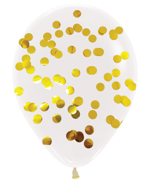 10pcs Gold Balloon Set Foil Balloons Latex Confetti Balloon Party Birthday Wedding