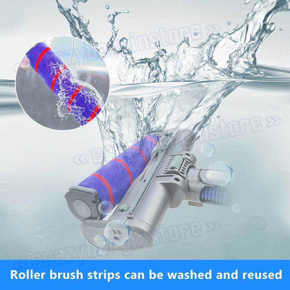 Cordless Vacuum Cleaner Floor Brush Fluffy Roller Head For Dyson V7 V8 V10 V11