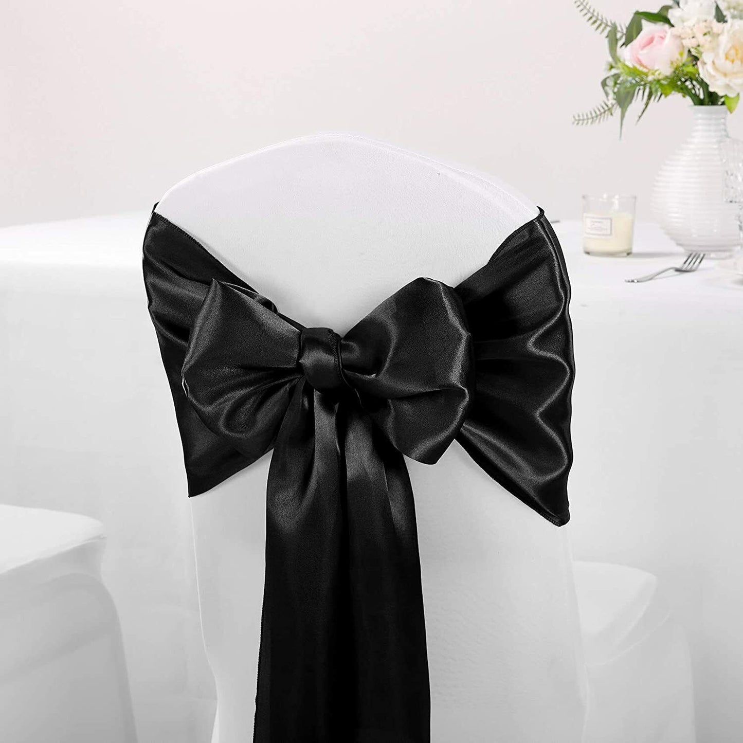 10X Black Satin 30x275cm Table Runner Wedding Event Party Decoration