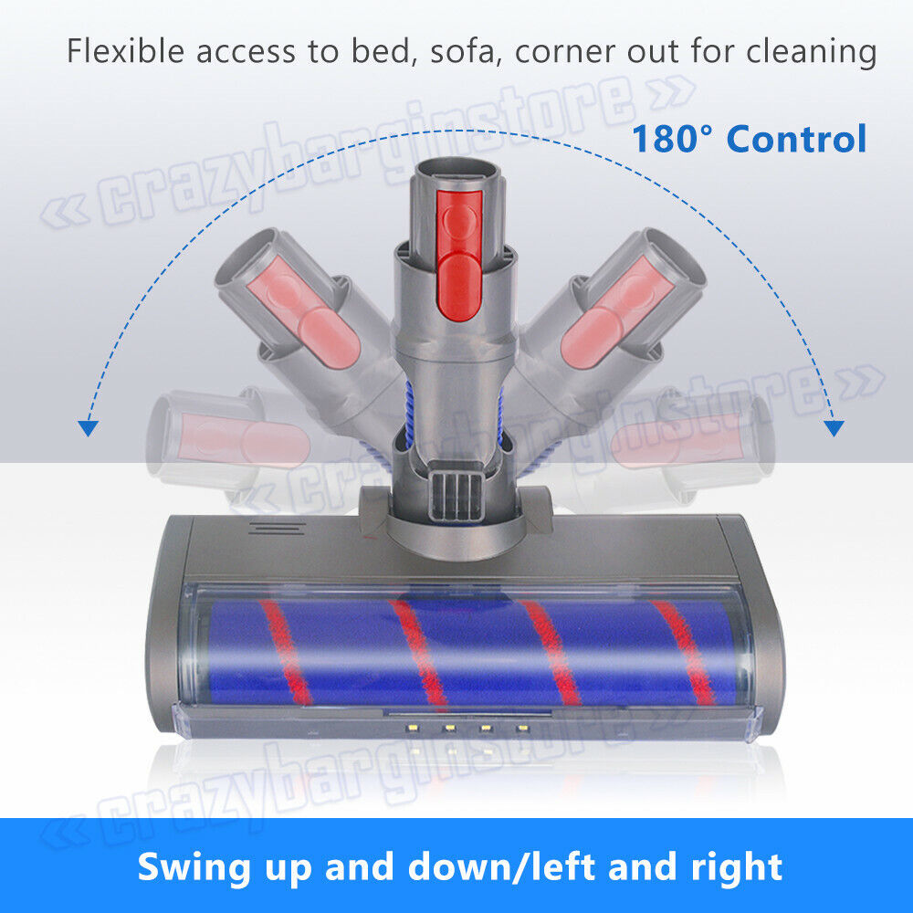 Cordless Vacuum Cleaner Floor Brush Fluffy Roller Head For Dyson V7 V8 V10 V11