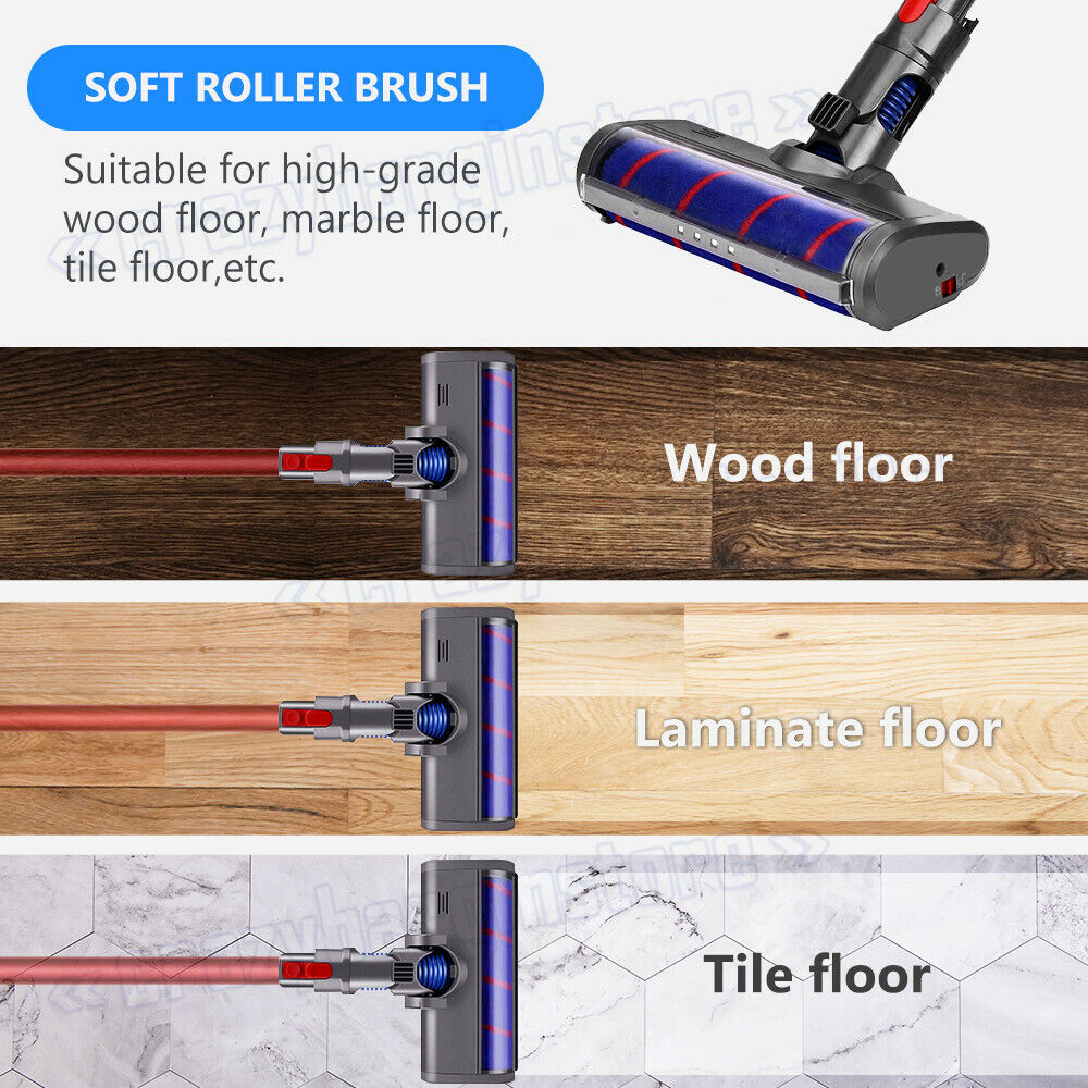 Cordless Vacuum Cleaner Floor Brush Fluffy Roller Head For Dyson V7 V8 V10 V11