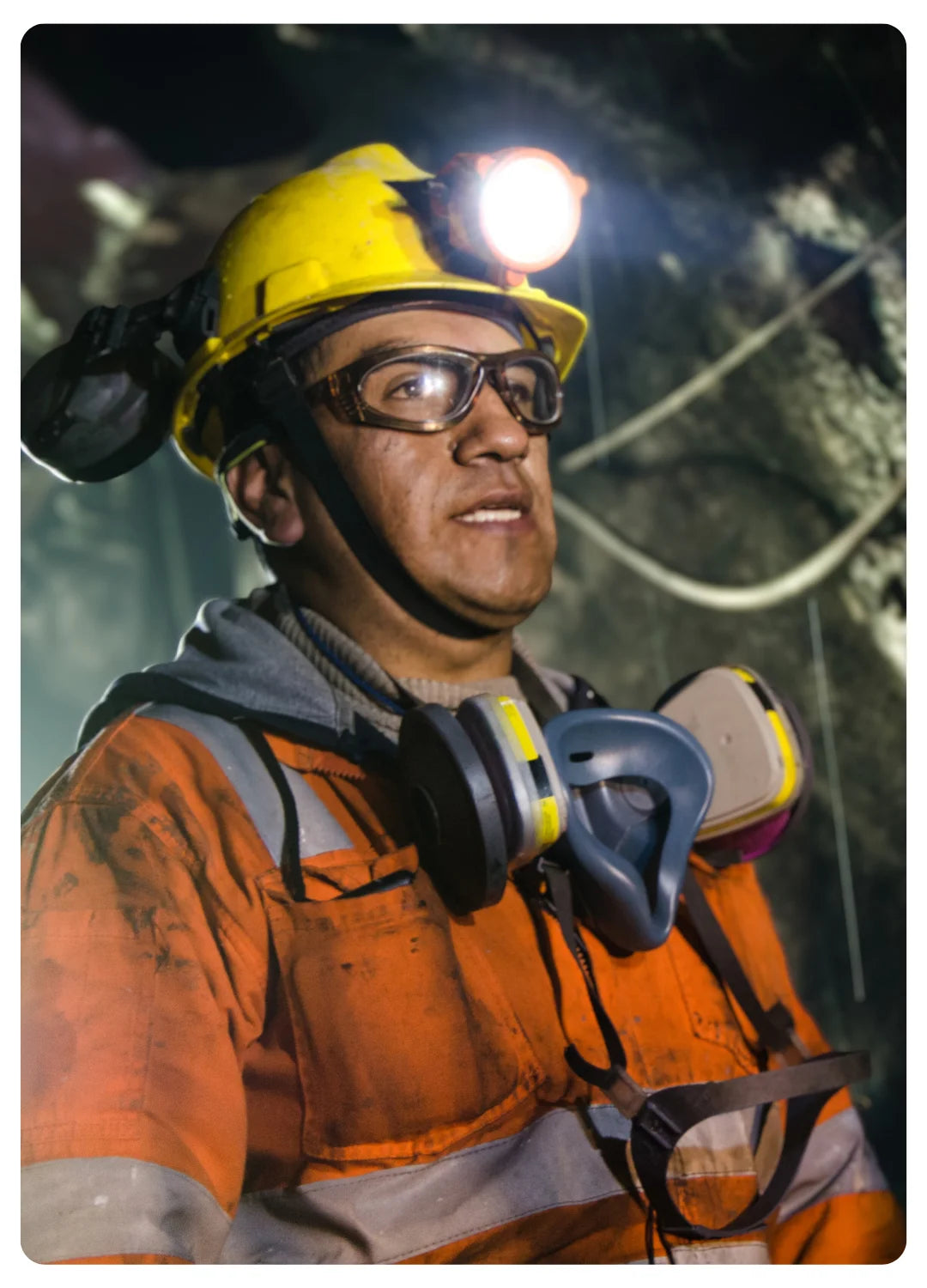 Worker Wearing Safety Suits