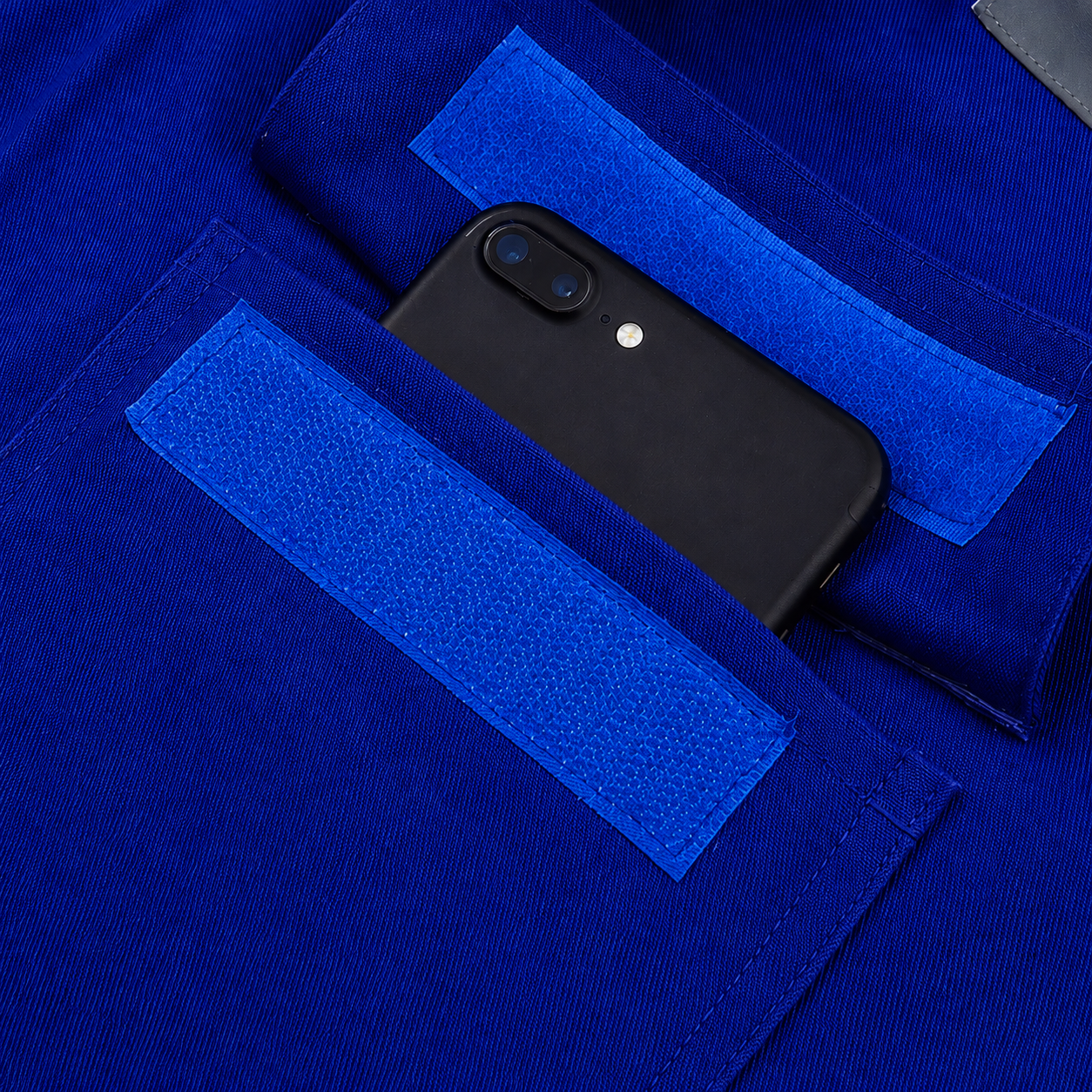 Construction close-up of the RigArmor cotton work coverall, supplied direct from factory in sizes M to 5XL