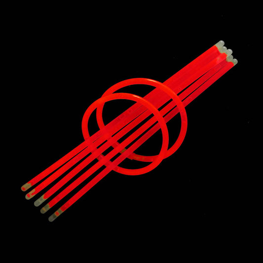100pcs Red Glow Sticks Light Bracelets Disco Party Bulk stick glowsticks