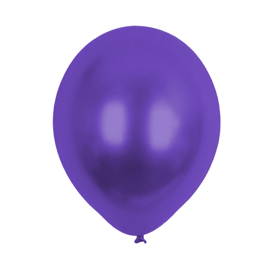 10pcs of 25cm Purple Chrome Latex Standard Helium Balloon Party Wedding Birthday