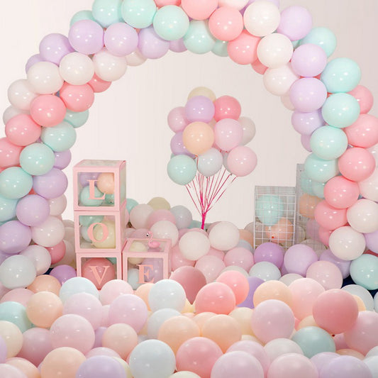 10pcs of 25cm Mix Macaron Color  Latex Standard Helium Balloon Party Wedding Birthday