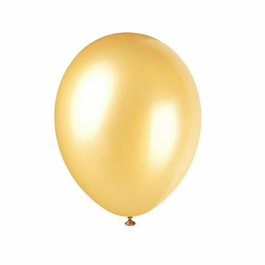 10pcs of 25cm Gold Latex Standard Helium Balloon Party Wedding Birthday