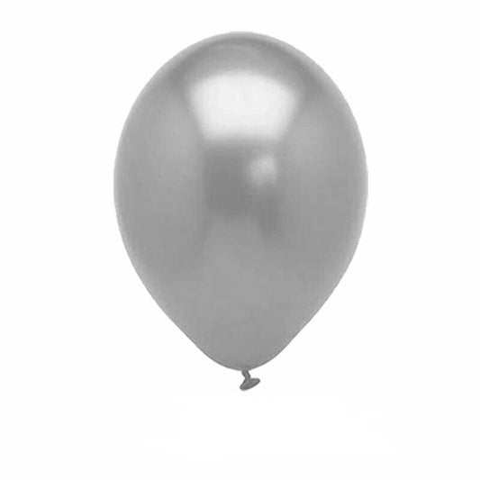 10pcs of  25cm Silver Pearl Latex Standard Helium Balloon Party Wedding Birthday