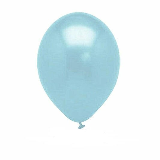 10pcs of 25cm Sky Blue Pearl Latex Standard Helium Balloon Party Wedding Birthday