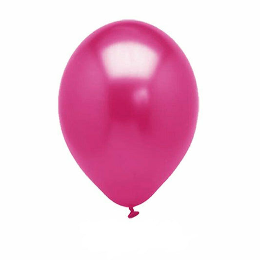 10pcs of 25cm Hot Pink Pearl Latex Standard Helium Balloon Party Wedding Birthday