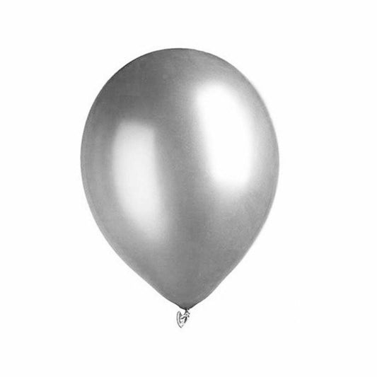 10pcs of 25cm Silver Latex Standard Helium Balloon Party Wedding Birthday
