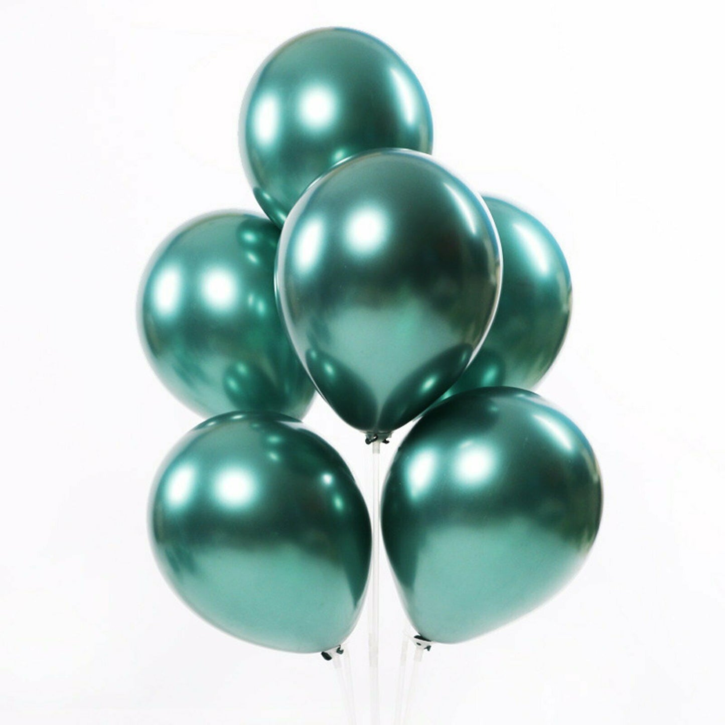 10pcs of 25cm Forest Green Chrome Latex Standard Helium Balloon Party Wedding Birthday