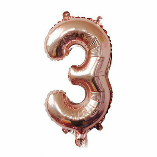 100cm Rose Gold Number 3 Foil Helium Jumbo Balloons Wedding Party Birthday