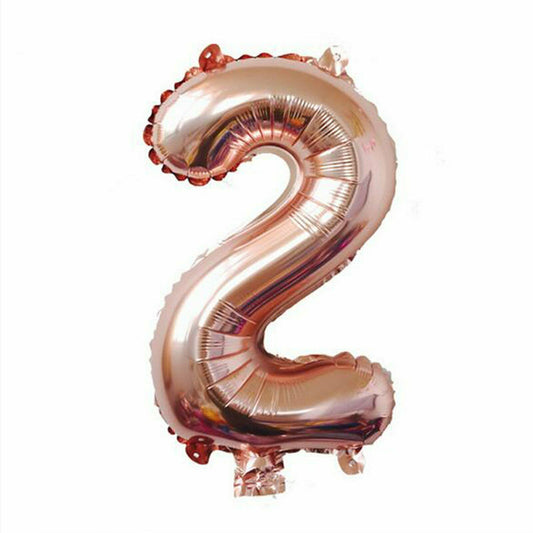 100cm Rose Gold Number 2 Foil Helium Jumbo Balloons Wedding Party Birthday