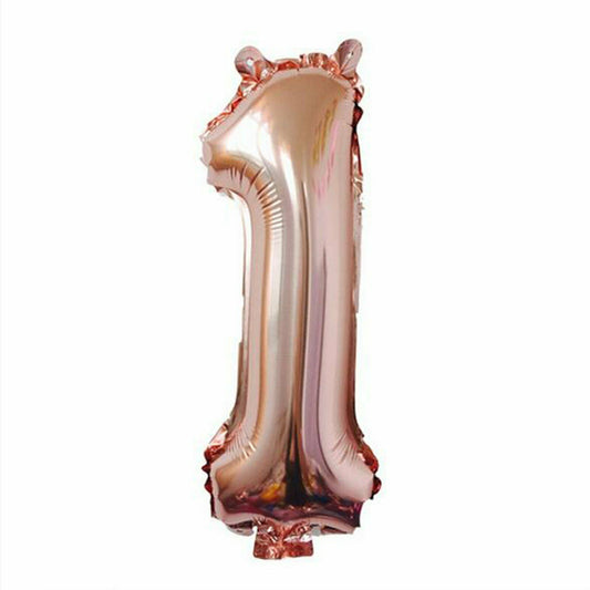 100cm Rose Gold Number 1 Foil Helium Jumbo Balloons Wedding Party Birthday