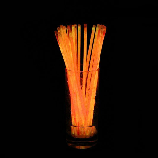 100pcs Orange Glow Sticks Light Bracelets Disco Party Bulk stick glowsticks