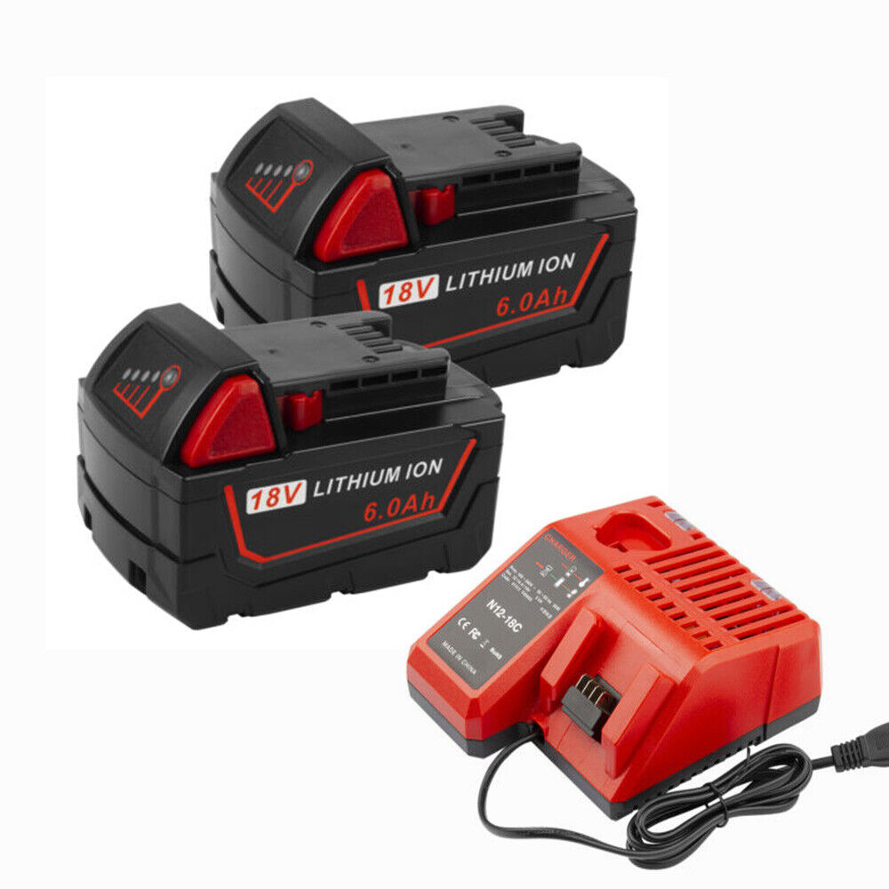 For Milwaukee M18 XC 6.0 9.0AH 18V Extended Capacity Battery Charger 48-11-1860