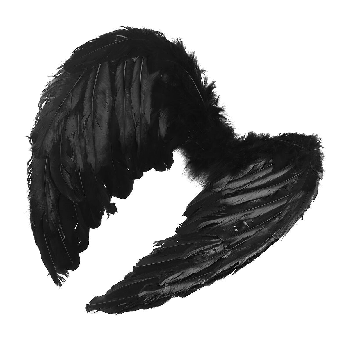 100cm X 80cm Feather Wings Angel Fairy Black Devil Halloween Extra Large Size