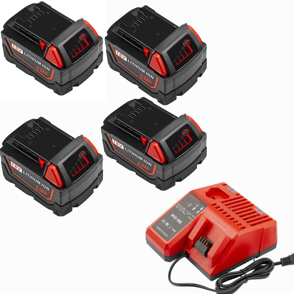 For Milwaukee M18 XC 6.0 9.0AH 18V Extended Capacity Battery Charger 48-11-1860