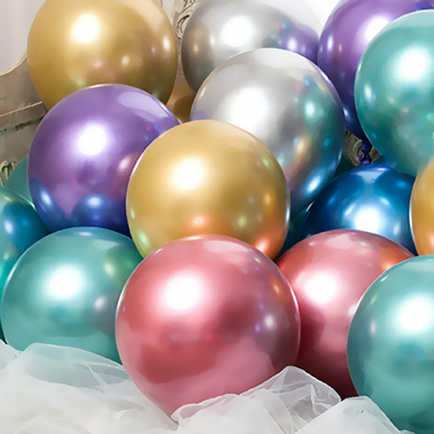 10pcs of 25cm Purple Chrome Latex Standard Helium Balloon Party Wedding Birthday