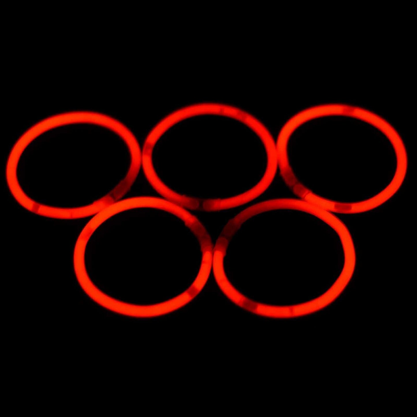 100pcs Red Glow Sticks Light Bracelets Disco Party Bulk stick glowsticks