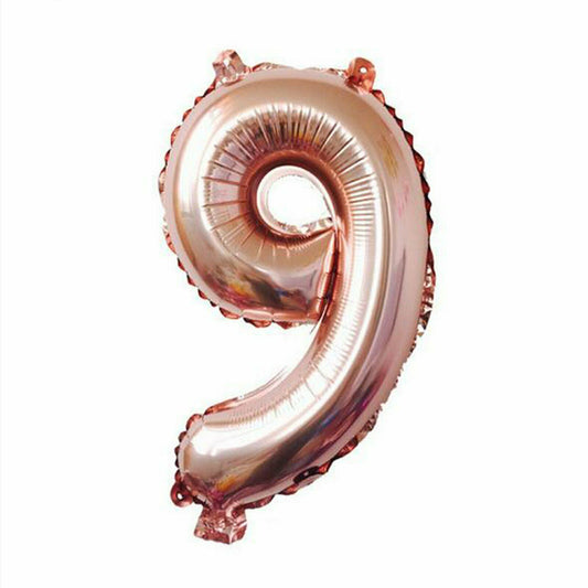 100cm Rose Gold Number 9 Foil Helium Jumbo Balloons Wedding Party Birthday