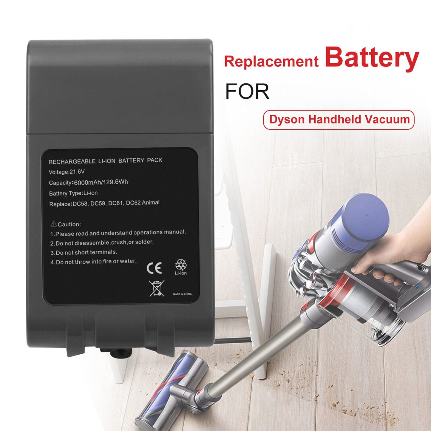 GENUINE Battery For Dyson V6 DC58 Animal DC59 DC61 DC62 SV06 967810-02 Sony Cell