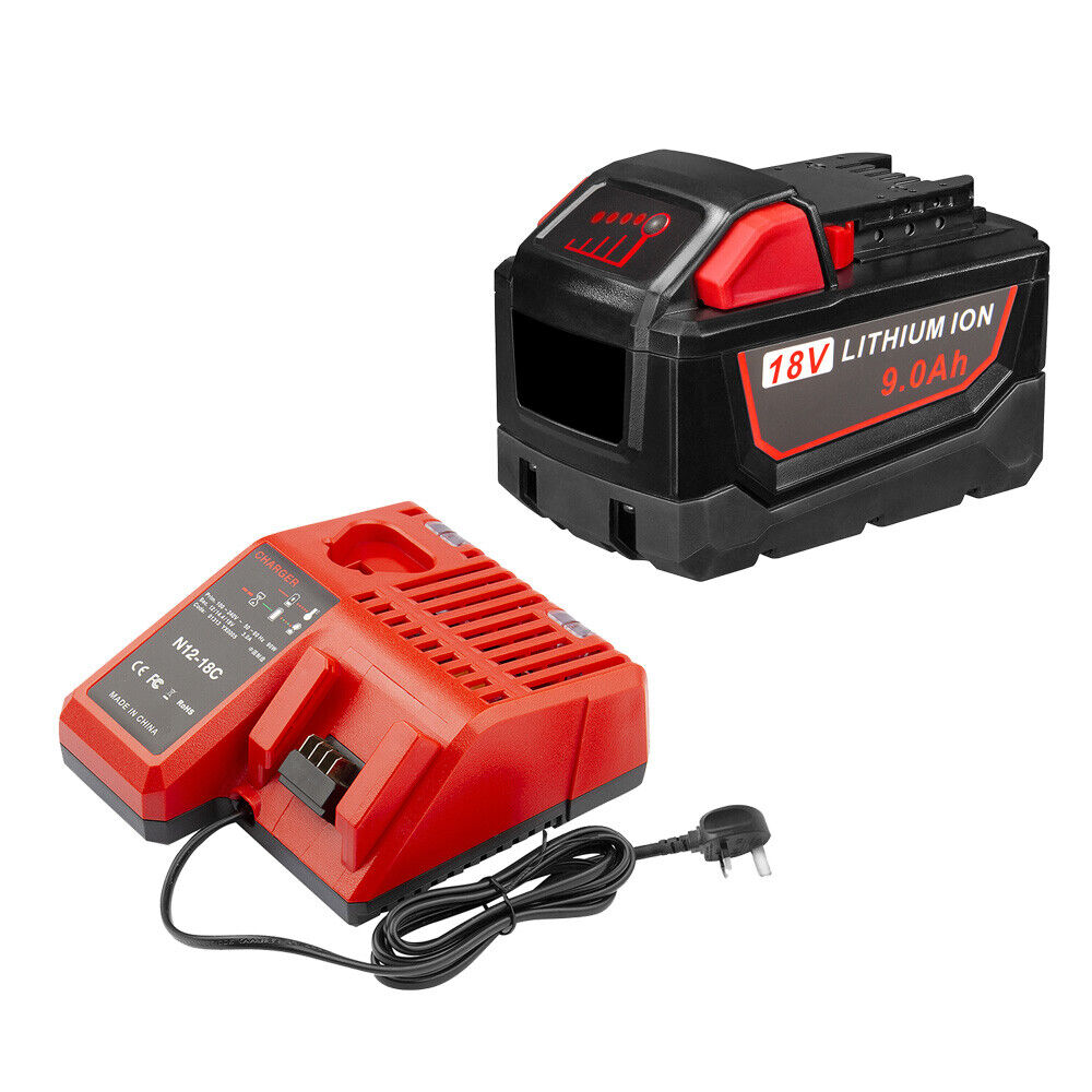 For Milwaukee M18 XC 6.0 9.0AH 18V Extended Capacity Battery Charger 48-11-1860