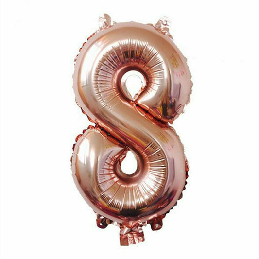 100cm Rose Gold Number 8 Foil Helium Jumbo Balloons Wedding Party Birthday