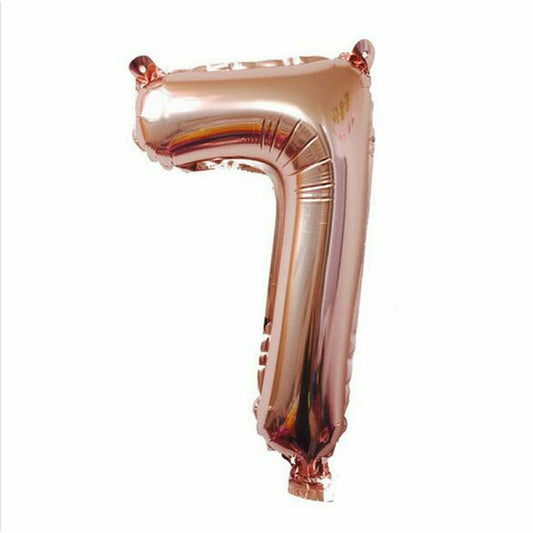 100cm Rose Gold Number 7 Foil Helium Jumbo Balloons Wedding Party Birthday