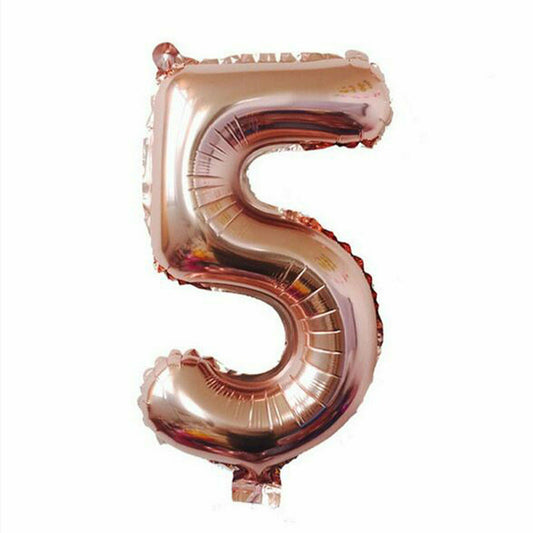 100cm Rose Gold Number 5 Foil Helium Jumbo Balloons Wedding Party Birthday