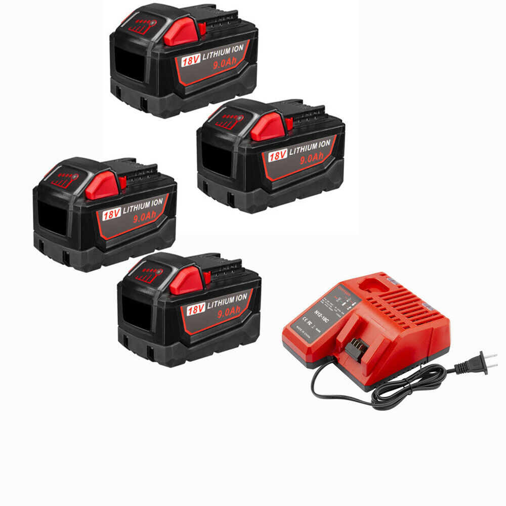 For Milwaukee M18 XC 6.0 9.0AH 18V Extended Capacity Battery Charger 48-11-1860