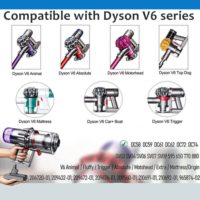 9500mAh Battery For Dyson V6 DC58 DC59 DC61 DC62 Animal SV03 SV04 SV06 SV09 DC72