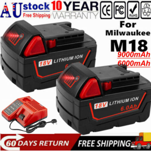 For Milwaukee M18 XC 6.0 9.0AH 18V Extended Capacity Battery Charger 48-11-1860