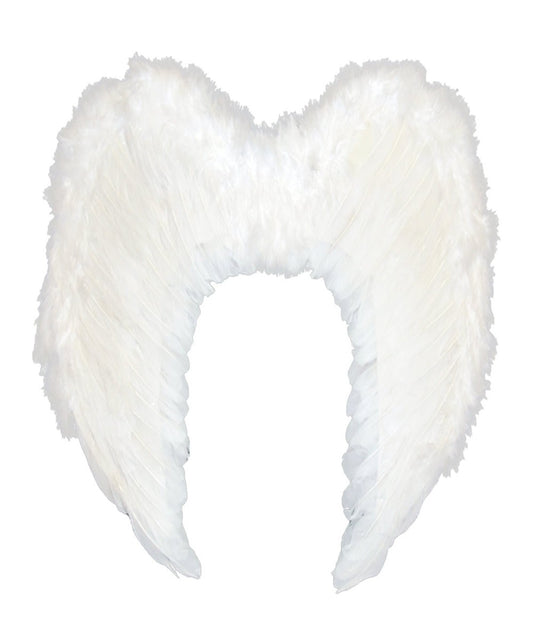 100cm X 80cm Feather  Wings White Angel Fairy Adults Dress Costume Halloween